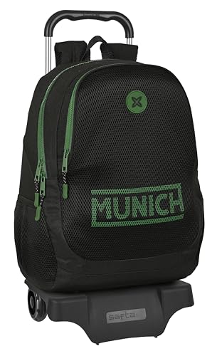 Safta With Trolley Wheels Munich Caviar Backpack One Size