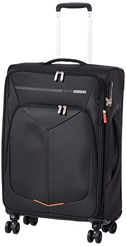 American Tourister Spinner, Spinner M Exp (67.5 Cm - 71.5/77L), Nero (Black)