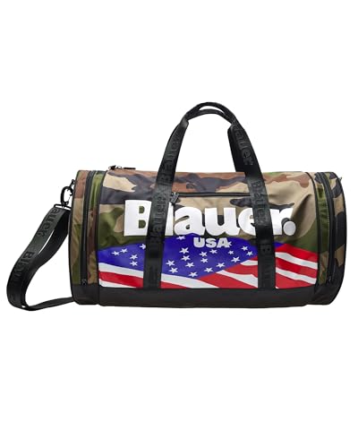 Borsone Blauer S3Weeke01/Ame Con Logo Borsa Viaggio Palestra Sport (Camouflage)