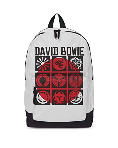 David Bowie Japan Classic Backpack/Rucksack Casual School Day Bag Official White, One Size - 43Cm X 30Cm X 15Cm – Officially Licensed Merchandise