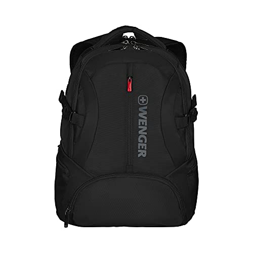 Wenger Zaino Porta Pc Transit Con Tasca Per Tablet, Notebook 16”, Tablet 10”, 27 L, Uomo Donna, Ufficio Viaggi Di Lavoro Università, Nero, 600636