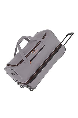 Travelite 2 Ruote Trolley Borsa Da Viaggio Taglia L Con Piega Ad Espansione, Serie Bagagli Basics: Morbida Con Ruote Con Volume Extra, 70 Cm, 98 Litri