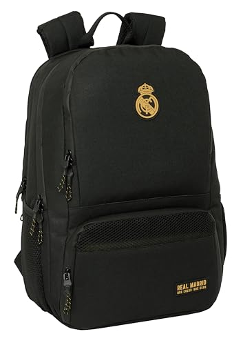 Safta Real Madrid 3ª Equipazione - Zaino Per Paddle, Zaino Sportivo, Ideale Per Diverse Età, Comodo E Versatile, Qualità E Resistenza, 30 X 17 X 42 Cm