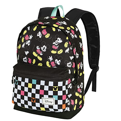 Disney Topolino Pop-Zaino Eco 2.0, Nero, 32 X 44 Cm, Capacità 22.5 L