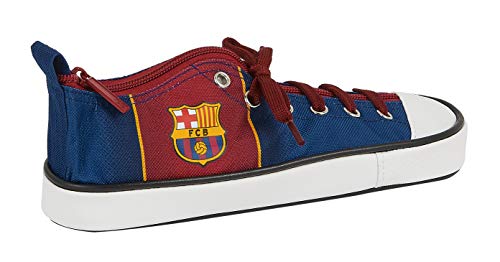 Tracolla Con Tasca Esterna F.C. Barcellona 1ª Attrezzatura, Blu Marino/Granato, Mediana, Astuccio Per Scarpe