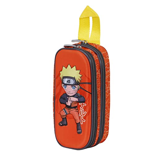 Naruto Chikara-Astuccio 3D Doppio, Multicolore, 22 X 9.5 Cm