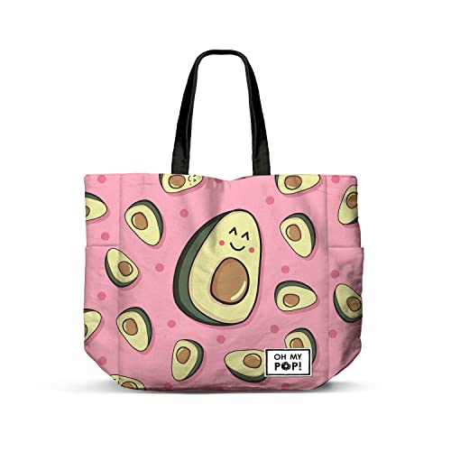 Oh My Pop! Waca-Borsa Della Spesa Shopping Fan Orizzontale, Rosa, 46 X 35 Cm