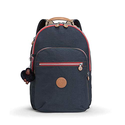 Kipling Clas Seoul, Zaino Grande Con Protezione Per Laptop 15", 45 Cm, 25 L, 0.68 Kg, Blu (True Navy C)