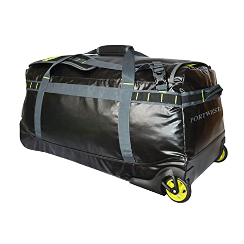 Portwest - Borsone Trolley Pw3 100L Resistente All'Acqua Unica/Nero