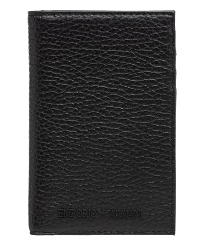 Emporio Armani Portafoglio Logo Lettering 3D Gommato Portacarte Y4R564 Y068E Bl.
