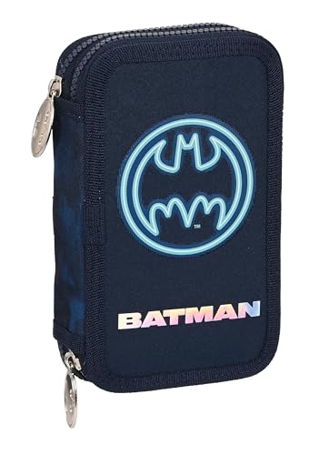 Safta Batman Legendary – Astuccio Con Colori, Con 28 Utensili Inclusi, Ideale Per Bambini Dai 5 Ai 14 Anni, Comodo E Versatile, Qualità E Resistenza, 