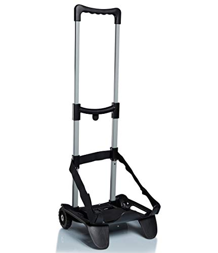 Seven Be Boxtop, Carrello Trolley Portazaino Blocca Zaino, Nero