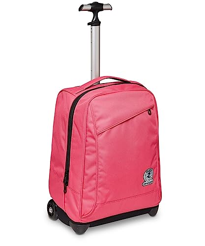 Invicta Trolley Scuola Benin, Rosa, 2 In 1, Doppio Uso, Zaino Con Carrello Fisso E Crossover System, Maxi Capienza, Zaini E Trolley, Viaggio, Bambine