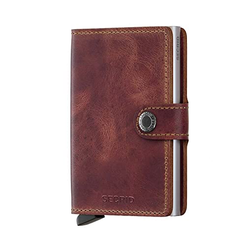 Secrid Il Miniwallet Presenta Delle Dimensioni Compatte, Ma Una Grande Capacità. Il Rivestimento In Pelle Vintage Esterno Può Contenere Banconote, Sco