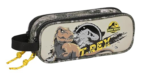 Safta Double Jurassic World Warning Pencil Case One Size