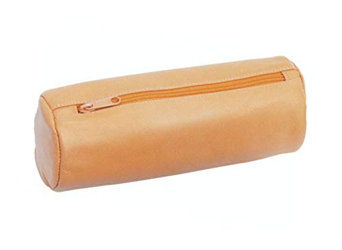 Alassio 43017 – Astuccio Xxl In Vera Pelle, Astuccio Per Matite Naturale, Dimensioni Circa 22 X 9 Cm, Astuccio Rotondo Per Penne E Matite, Grande
