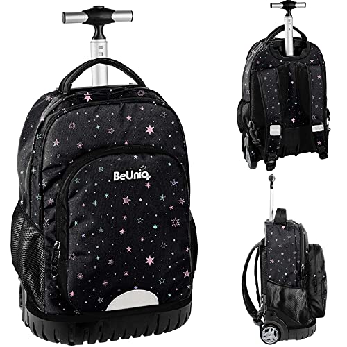 Paso Beuniq Wheelie Bag Zaino Nero Stelle, Nero, L