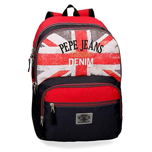 Pepe Jeans Calvin Zaino Doppio Scomparto Multicolore 32X45X15 Cms Poliestere 21.6L
