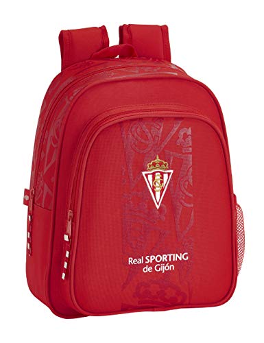 Zaino Scolastico Per Bambini Del Real Sporting Di Gijon Ufficiale, 270 X 100 X 330 Mm