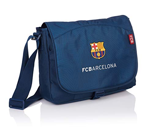 Fcb Fc Barcelona The Best Team 5 Borsa Messenger, 35 Cm, 9 Liters, Blu (Navy Blue)