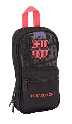 Fc Barcelona Safta - F.C. Oficial Neceser Con 4 Estuches Astuccio, 23 Cm, 1.4 Liters, Blu (Azul)