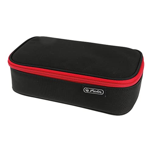 Herlitz Faulenzer Beatbox - Zaino Per La Scuola, 23 X 13,5 X 6 Cm, Nero/Rosso, Nero/Rosso