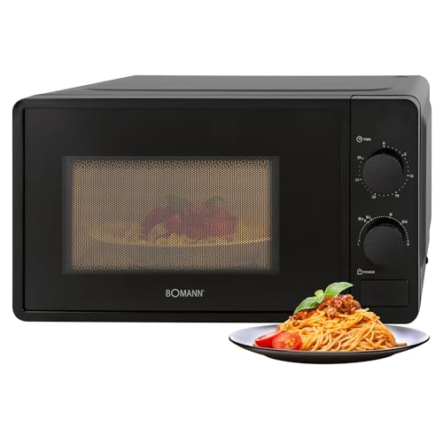 Bomann® Forno A Microonde Con Vano Cottura Da 20 L E Illuminazione Per Camera Di Cottura, Microwave Con 6 Livelli Di Potenza, Microonde Con Timer Da 3