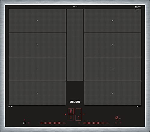 Siemens Ex645Lyc1E Iq 700 Piano Cottura A Induzione (Autosufficiente), Larghezza 60 Cm, Varioinduktion Plus Scelta Di Spazio, Power Move Plus Livelli