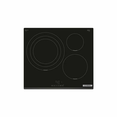 Bosch Pid631Bb5E Encimera Inducción Encastrable 60 Cm. 3 Zonas Color Negro/Bisel Delantero Touchselect Zona De 32 Cm Serigrafía Circular.