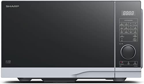 Sharp Pg254Aes - Forno A Microonde Con Griglia (Forno A Microonde: 900 W, Grill: 1000 W, 10 Livelli Di Potenza, Funzione Scongelamento, Dimensioni: 48