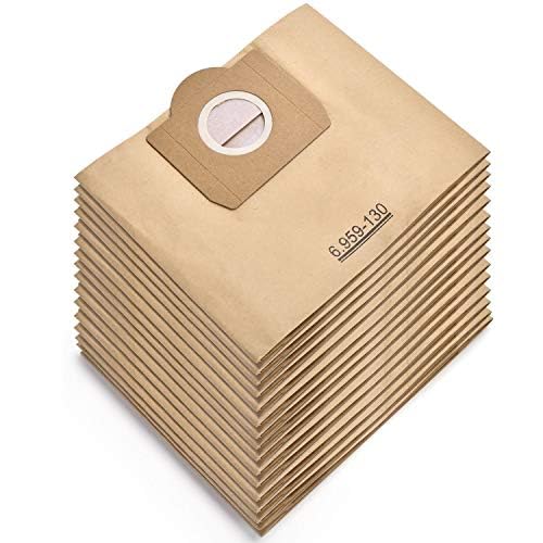 Rebirthcare 15 Sacchetti Filtro Di Carta 6.959-130.0 Per Aspirapolvere Kärcher Wd3P Wd3 Premium Mv3 Mv3P Sacchetti A2201 A2204 A2504 A2554 A2251 A2604
