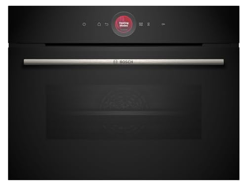 Bosch Cbg7741B1 - Forno Compatto Da Incasso, Serie 8, 60 X 45 Cm, Prodotto In Germania, Nero, Pirolisi E Idrolisi, Autopulente, Air Fry, Programmi Aut