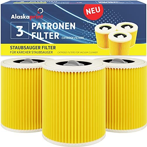 3X Cartuccia Filtro Aspirapolvere Compatibile Per Kärcher Wd3 Premium Wd2 Wd3 Wd3 Mv3 Wd3P Il Kit Di Estensione Sostituisce 6.414-552.0, 6.414-772.0.4