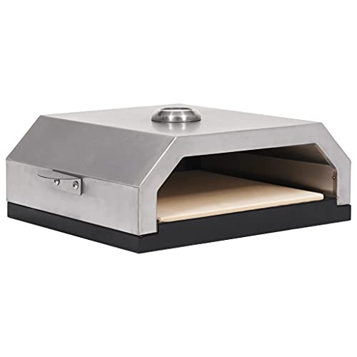 Vidaxl Forno Pizza Con Piastra Ceramica Per Barbecue A Gas E Carbone Utensili Per Cucinare Bbq Accessori Da Giardino Cottura Fornello
