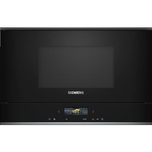 Siemens Be732L1B1 Iq700 - Microonde Da Incasso, Nero, Cookcontrol10, Programmi Automatici, Humidclean Plus, Pulizia Degli Interni, Funzione Grill, Tec