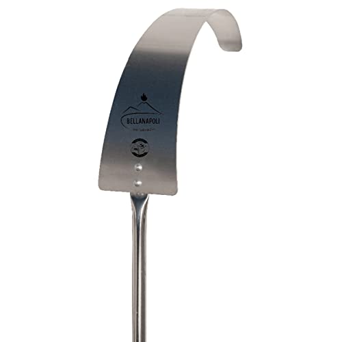 Bellanapoli - Tisonnier Per Forno A Legna Professionale, In Acciaio Inox, 22 Cm, Manico 150 Cm