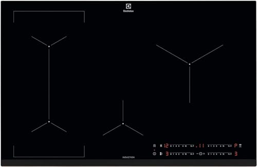 Electrolux Serie 600 Piano Cottura A Induzione 4 Fuochi Da Incasso, Lil83443 Bridge 80 Cm, Tecnologia Hob2Hood® E Zone Cottura Flessibili, 780X520 Mm,