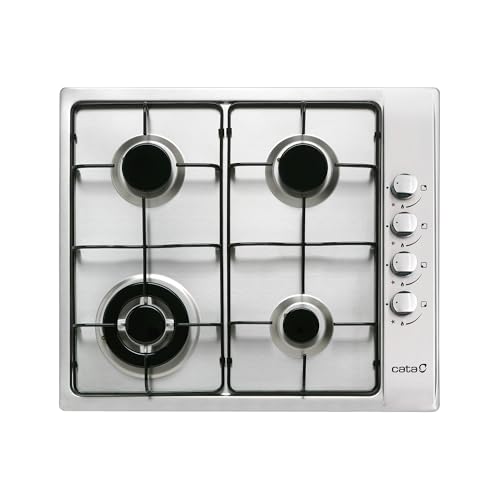 Cata 08066011 Piano Cottura Gas, 20000 Grams, Stainless Steel, Acciaio Inox