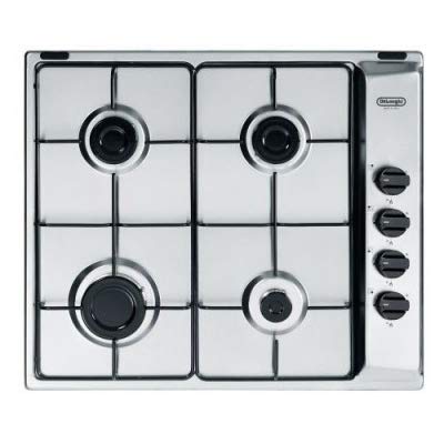 Piano Cottura A Gas 4 Fuochi Larghezza 60 Cm Colore Inox