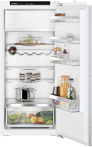 Siemens Ki42Lvfe0 Iq300 - Frigorifero Da Incasso Con Congelatore, 122,5 X 56 Cm, Cerniera Piatta, 187 L, Super Cooling, Raffreddamento Più Veloce, Ill