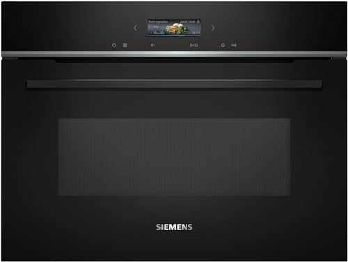 Siemens Ce732Gxb1 Iq700 Forno A Microonde Da Incasso, 60 X 45 Cm, Nero, Cookcontrol10, Programmi Automatici, Humidclean Plus, Pulizia Degli Interni, T