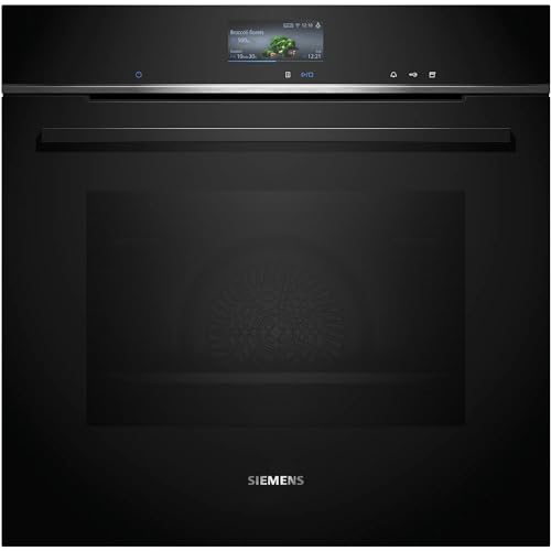 Siemens Hr776G1B1 Iq700 - Forno Da Incasso Intelligente Con Supporto Per Vapore, Larghezza 59,4 Cm, Supporto Per Forno Con Controllo Vocale, Humidclea