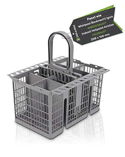 Dekarox Cestino Portaposate 20,8 X 16 Cm Per Whirlpool Bauknecht Ignis 488000386607 Per Cestello Inferiore In Lavastoviglie