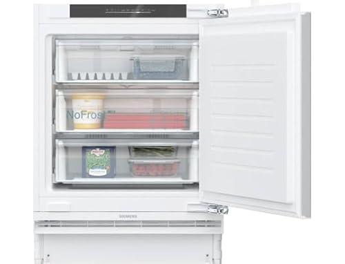 Siemens Gu21Nade0 Iq500 - Congelatore Intelligente Da Incasso, Cerniera Piatta Con Inserto Morbido, 82 X 59,8 Cm, Congelamento 85 L, Nofrost – Mai Più