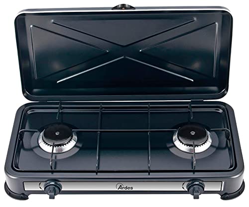 Fornello Ardes 2 Fuoco Gas Nero Cucina A Gas Nera 2 Fornello 160G/H