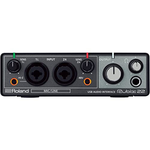 Roland Rubix22 Interfaccia Ad Alta-Risoluzione 2-In/2-Out Per Mac, Pc E Ipad