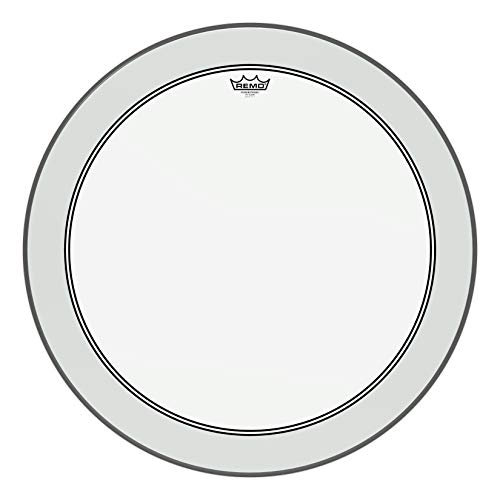 Membrana Di Tamburo Powerstroke Remo P3 Powerstroke P3 Basso Rivestite 20" Transparente Et Gris