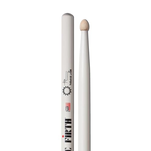 Vic Firth - Bacchette Per Batteria Serie Signature - Thomas Lang - Punta Di Legno - Bianche