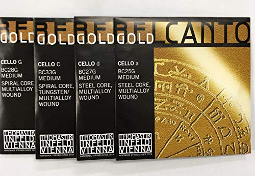 Thomastik Corde Per Cello Belcanto Gold Set 4/4 Media