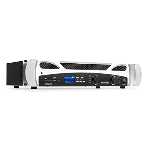 Vonyx Vpa600 Versterker 2X 300W Met Bluetooth En Mp3 Speler